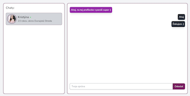 Obrázok chatov na zoznamke zoznamator.sk